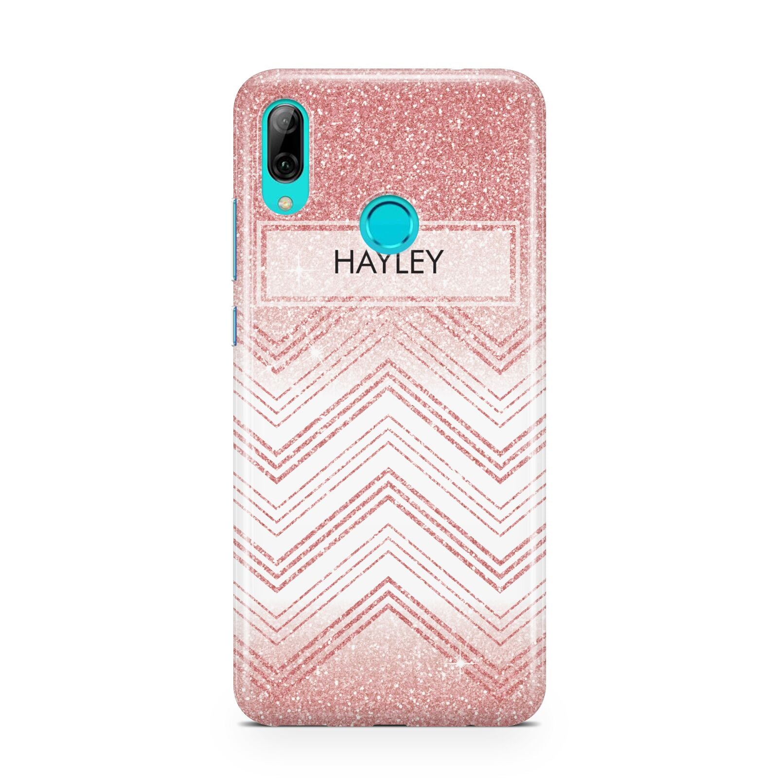 Personalised Faux Glitter Effect Name Initials Huawei P Smart 2019 Case