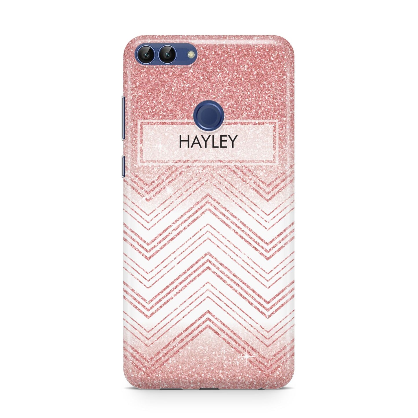 Personalised Faux Glitter Effect Name Initials Huawei P Smart Case