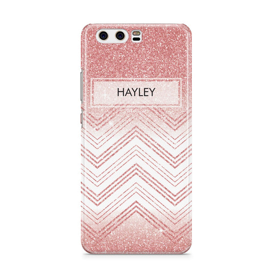 Personalised Faux Glitter Effect Name Initials Huawei P10 Phone Case