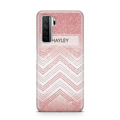 Personalised Faux Glitter Effect Name Initials Huawei P40 Lite 5G Phone Case