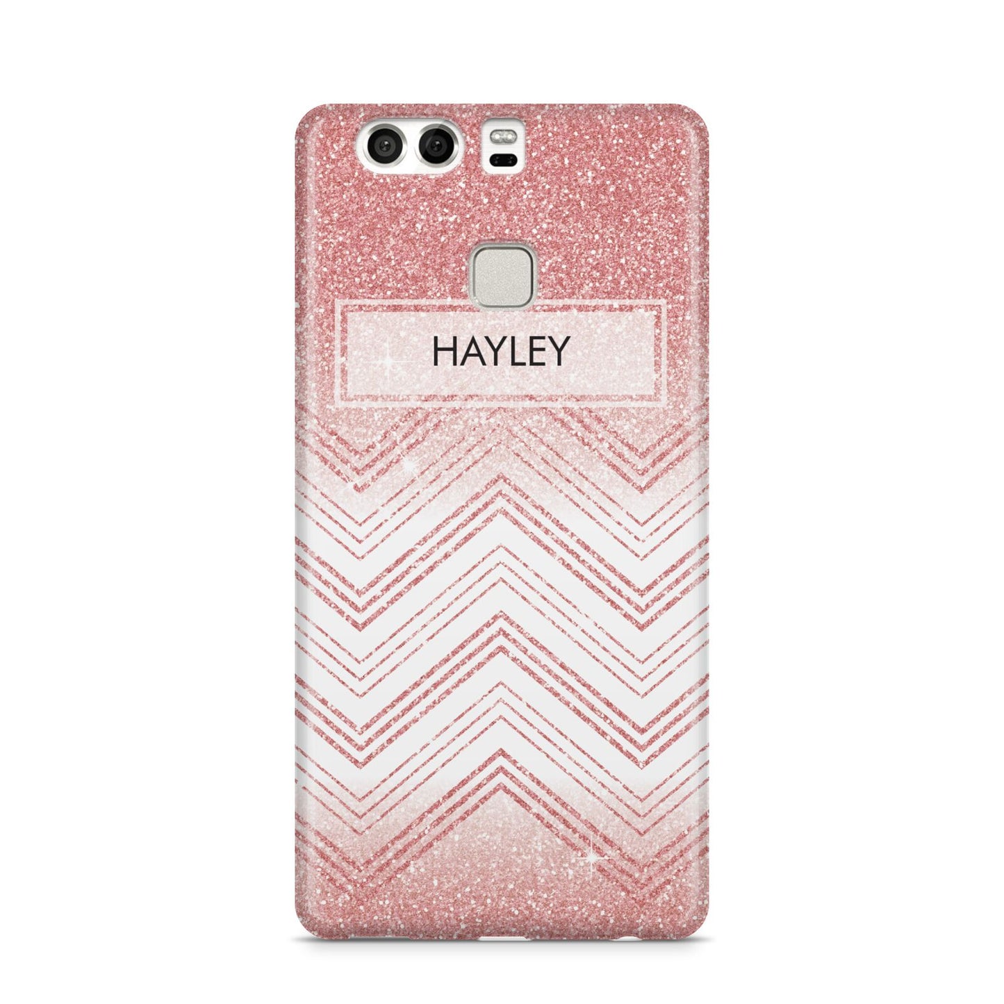 Personalised Faux Glitter Effect Name Initials Huawei P9 Case