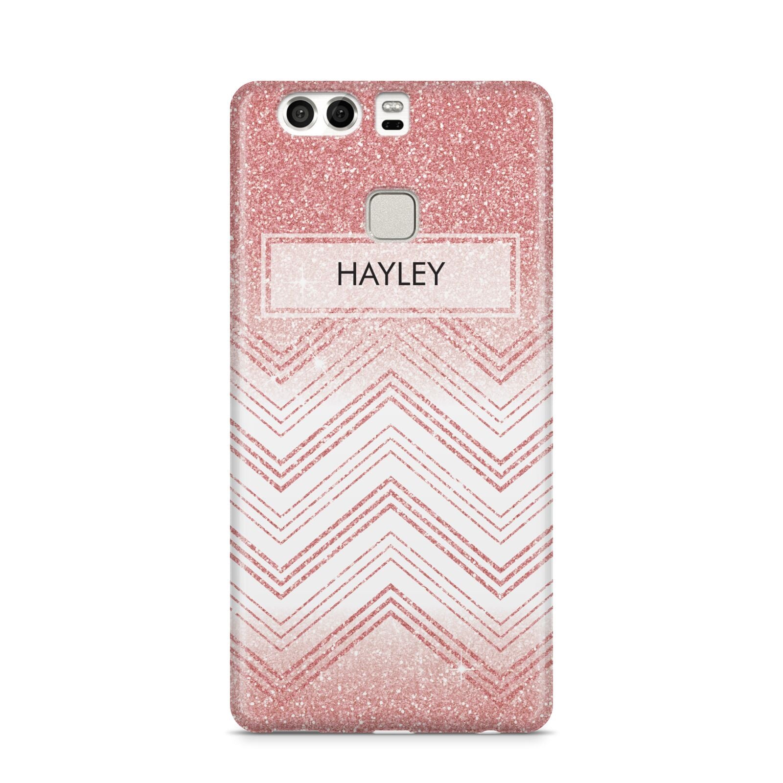 Personalised Faux Glitter Effect Name Initials Huawei P9 Case