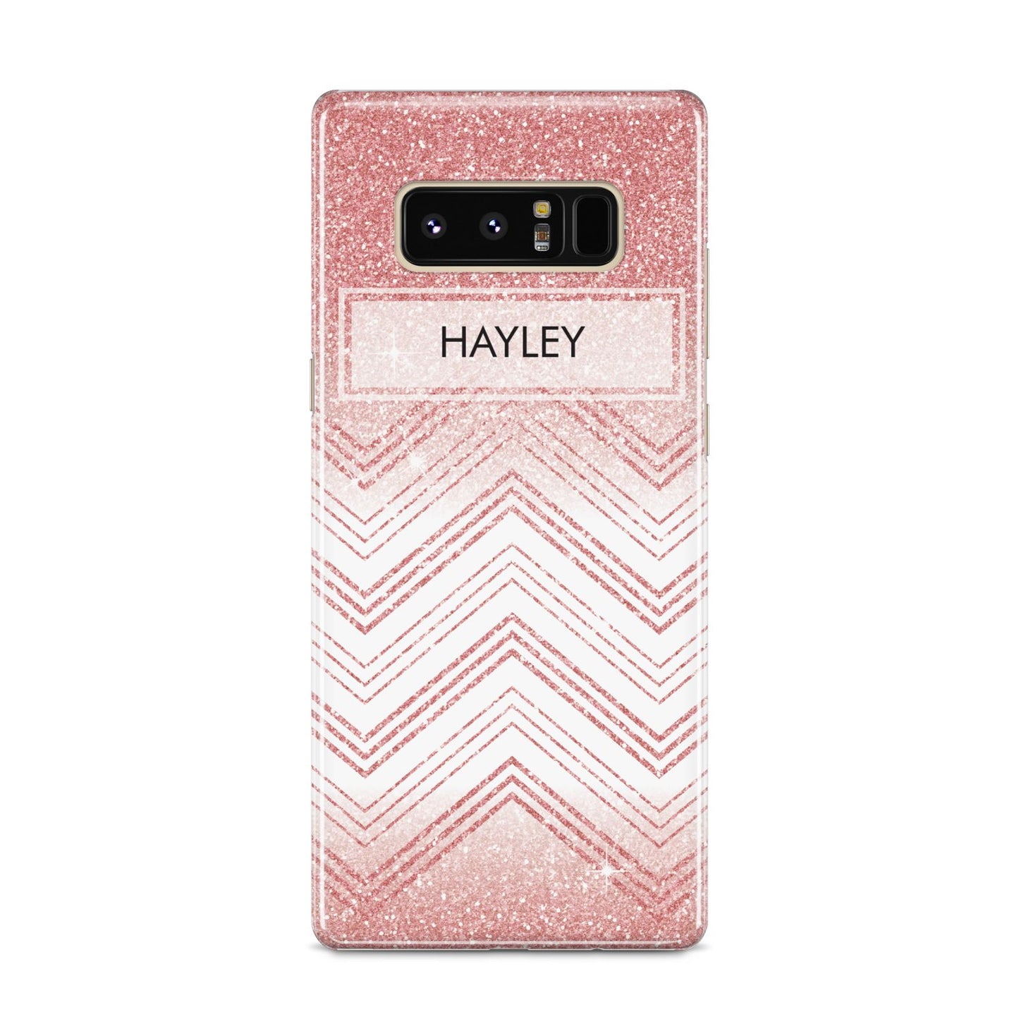 Personalised Faux Glitter Effect Name Initials Samsung Galaxy S8 Case