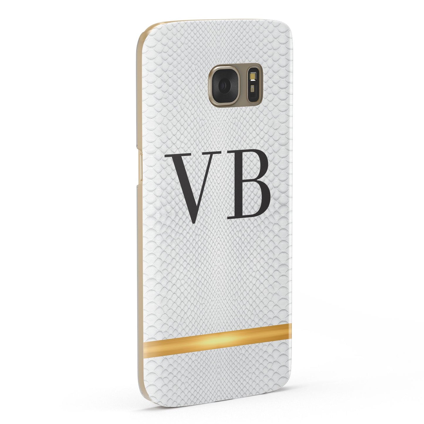 Personalised Faux Snakeskin Initials Samsung Galaxy Case Fourty Five Degrees