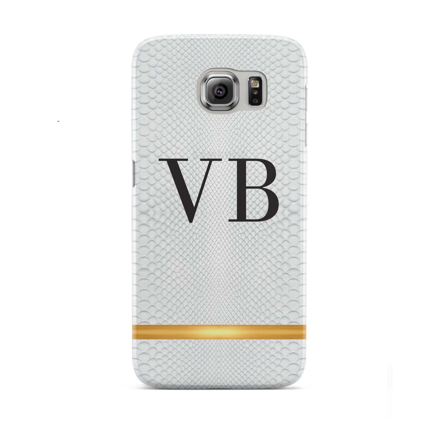 Personalised Faux Snakeskin Initials Samsung Galaxy S6 Case