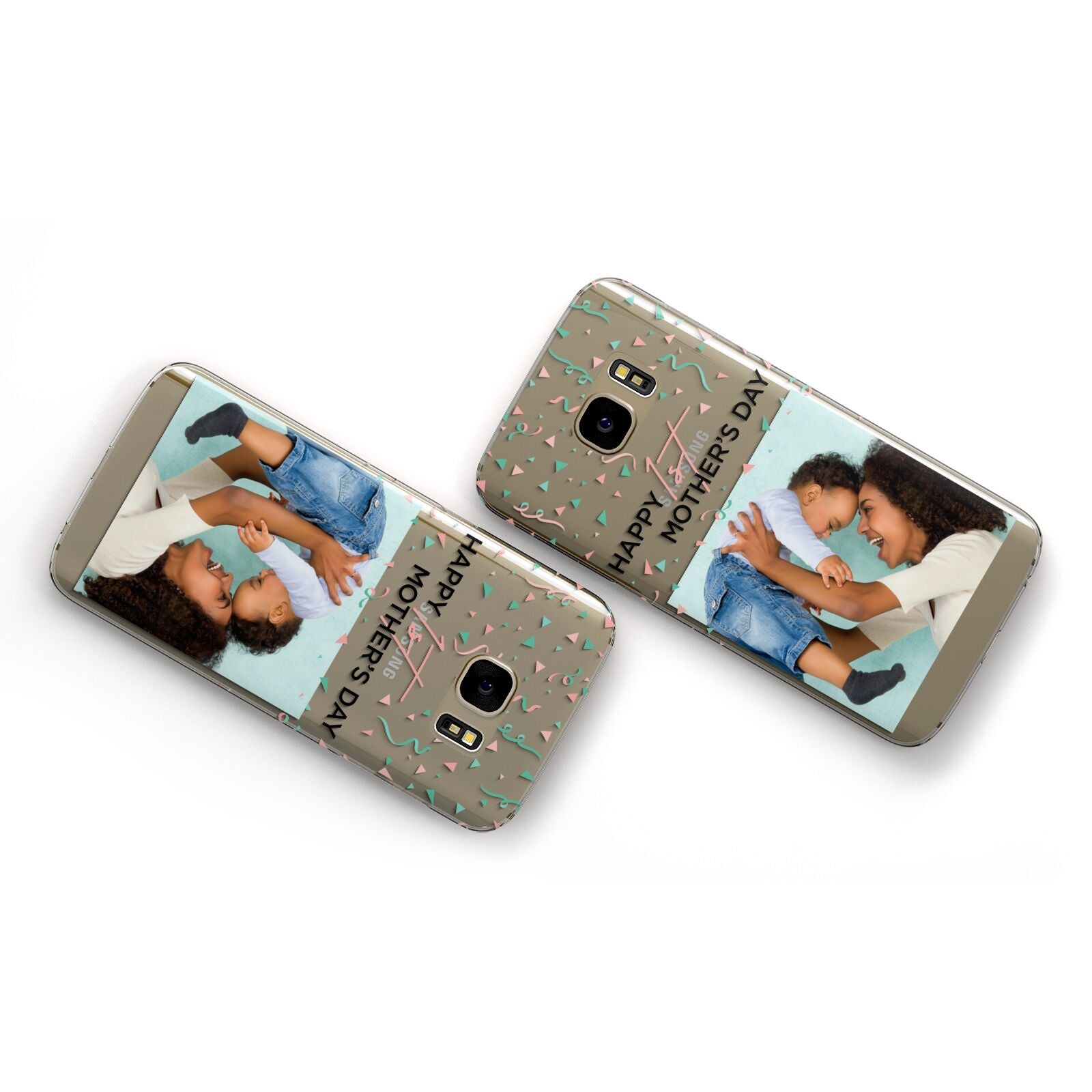 Personalised First Mothers Day Samsung Galaxy Case Flat Overview