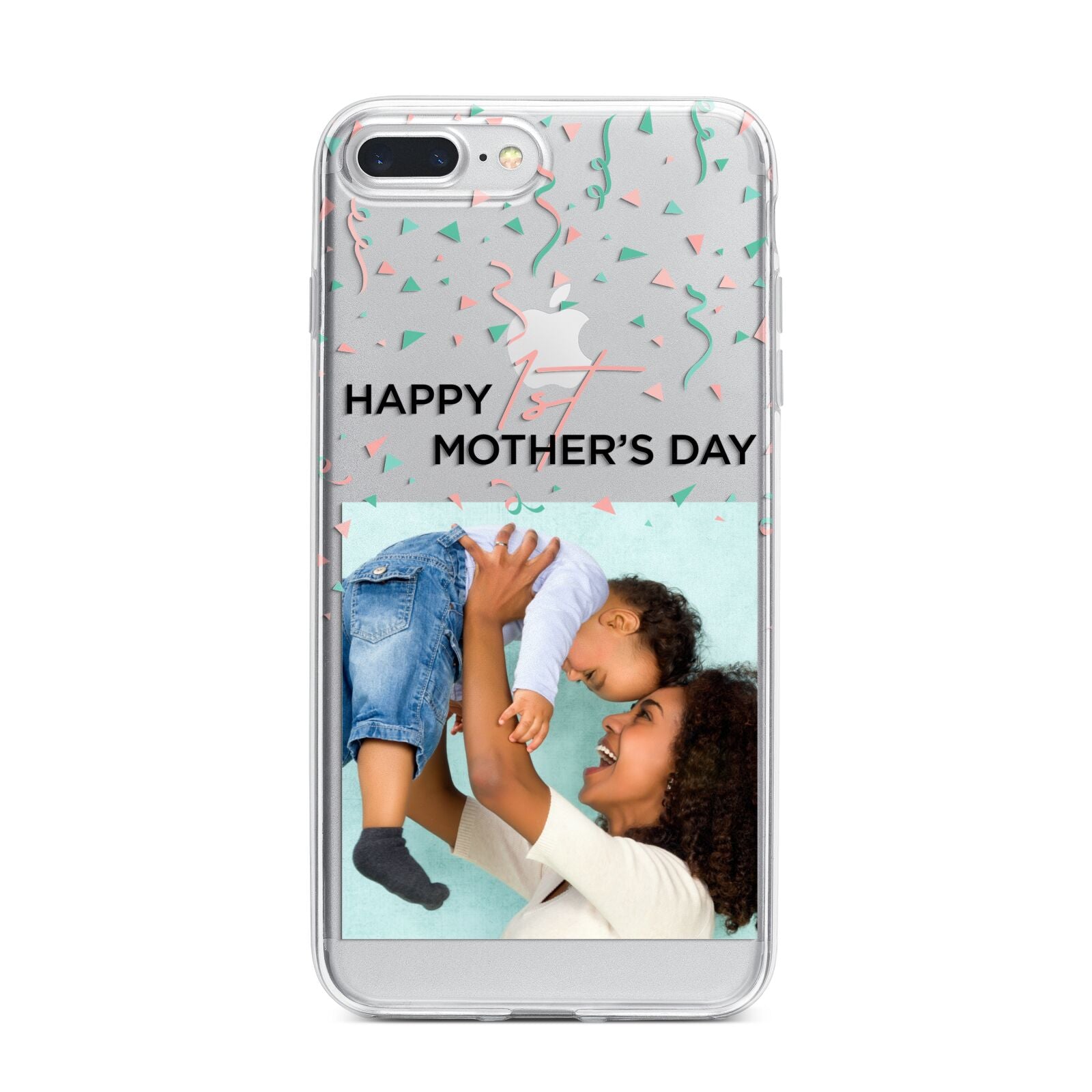 Personalised First Mothers Day iPhone 7 Plus Bumper Case on Silver iPhone