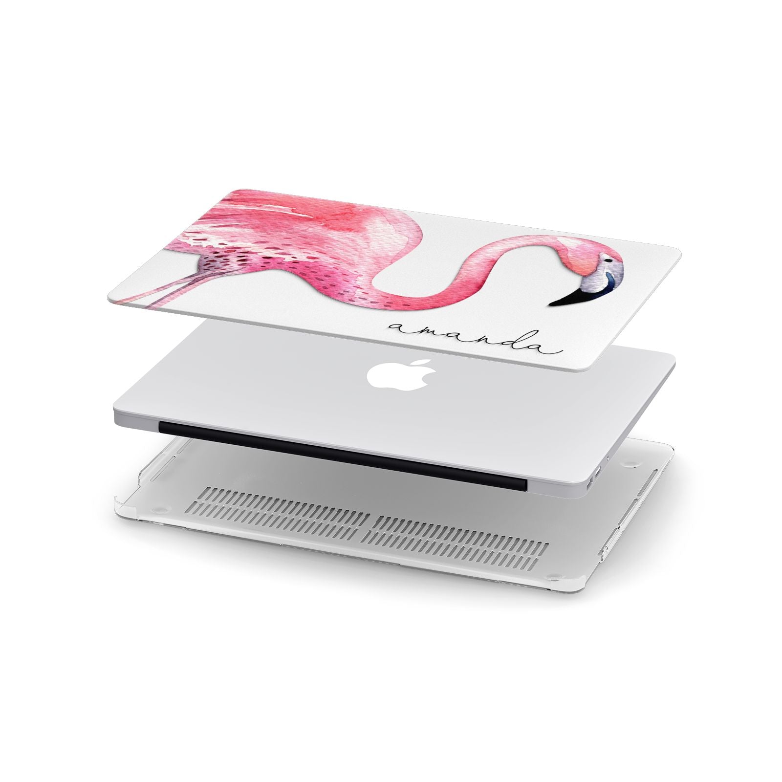 Personalised Flamingo Macbook Case