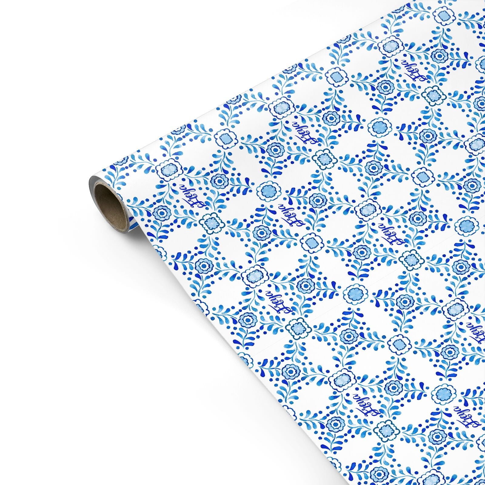 Mediterranean Greek Wedding Wrapping Paper Sheets, Gift Wrap