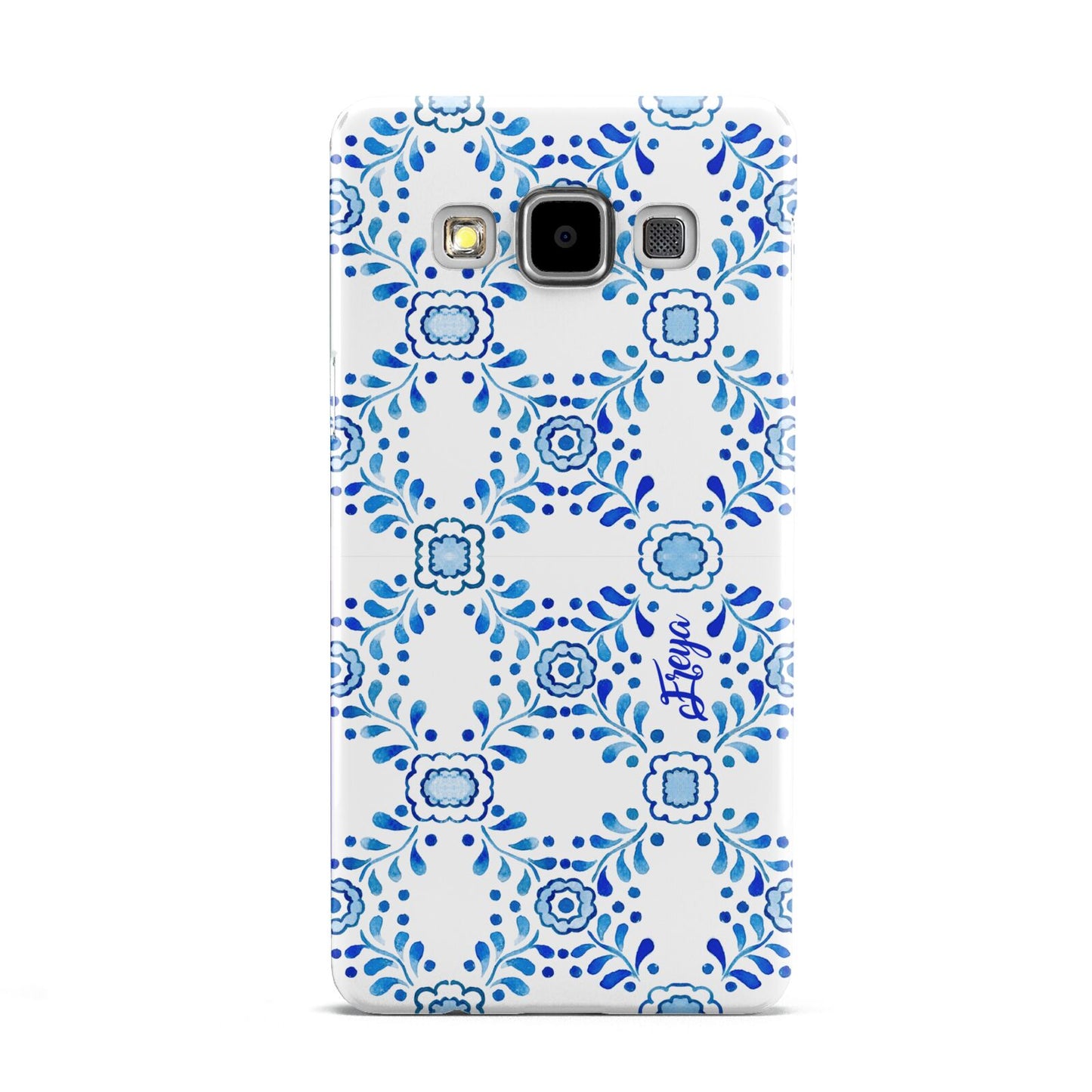 Personalised Floral Greek Tiles Samsung Galaxy A5 Case