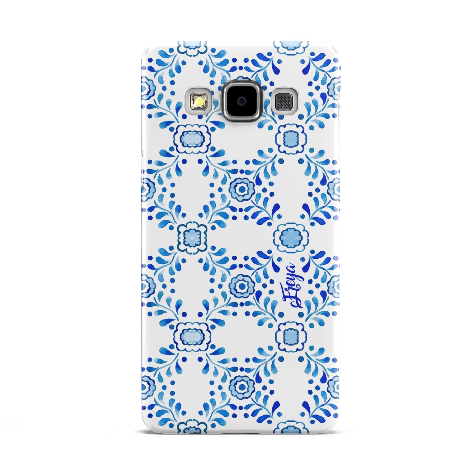 Personalised Floral Greek Tiles Samsung Galaxy A5 Case