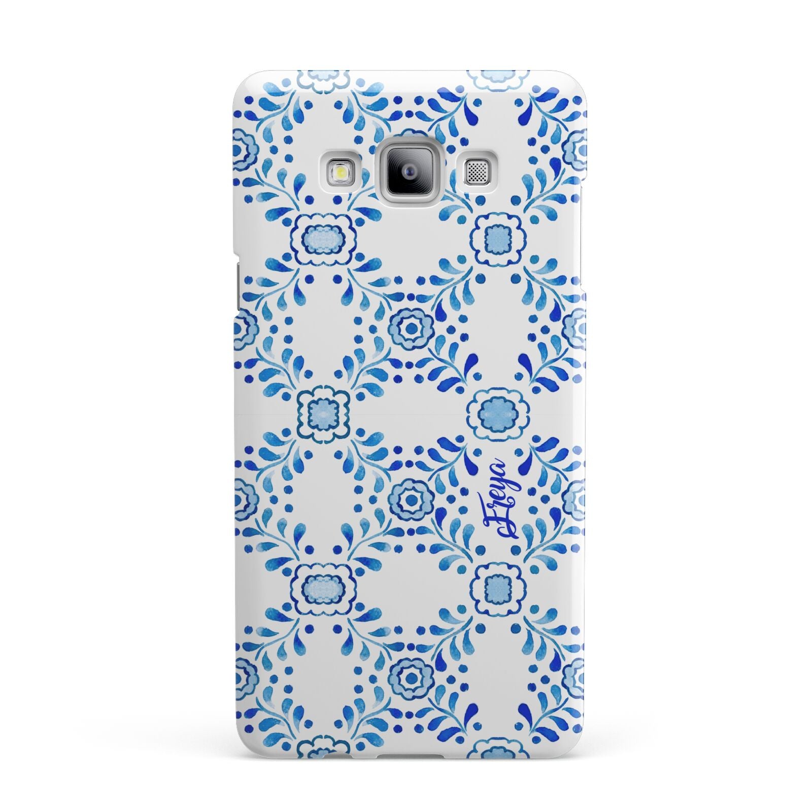 Personalised Floral Greek Tiles Samsung Galaxy A7 2015 Case