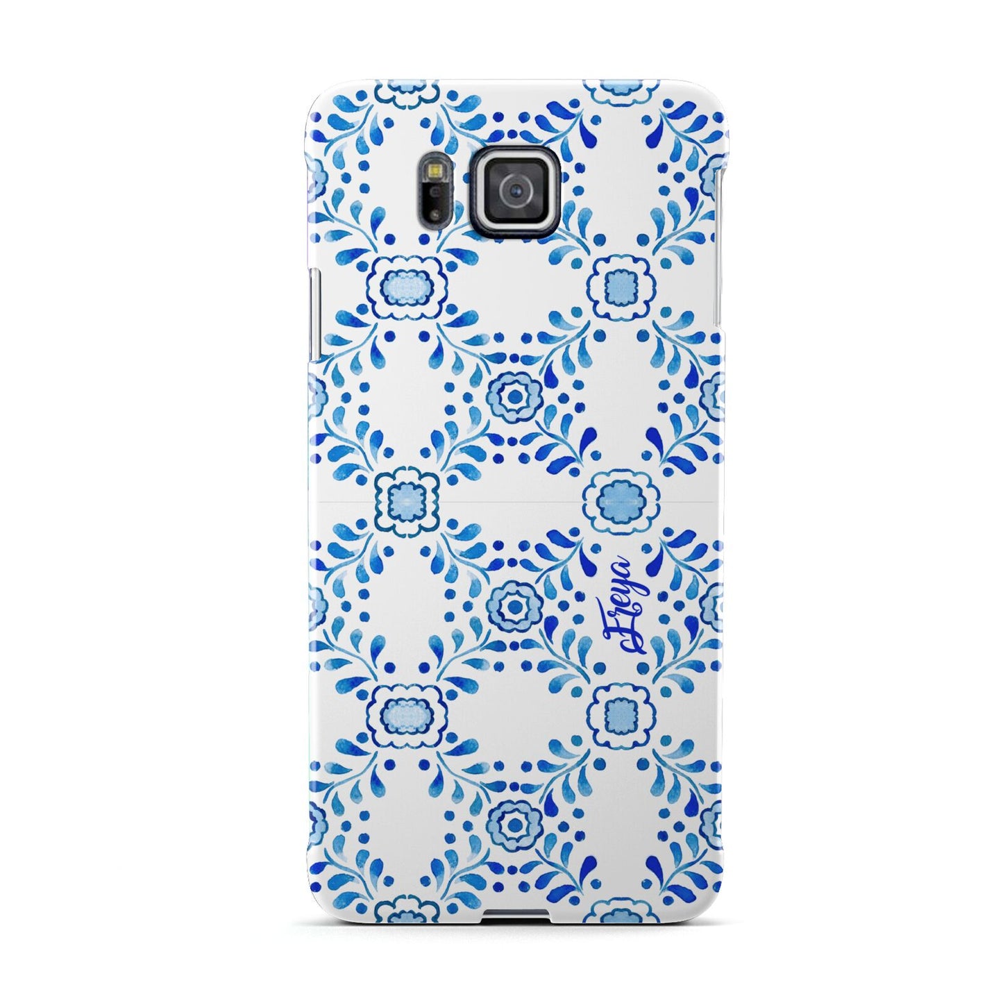 Personalised Floral Greek Tiles Samsung Galaxy Alpha Case