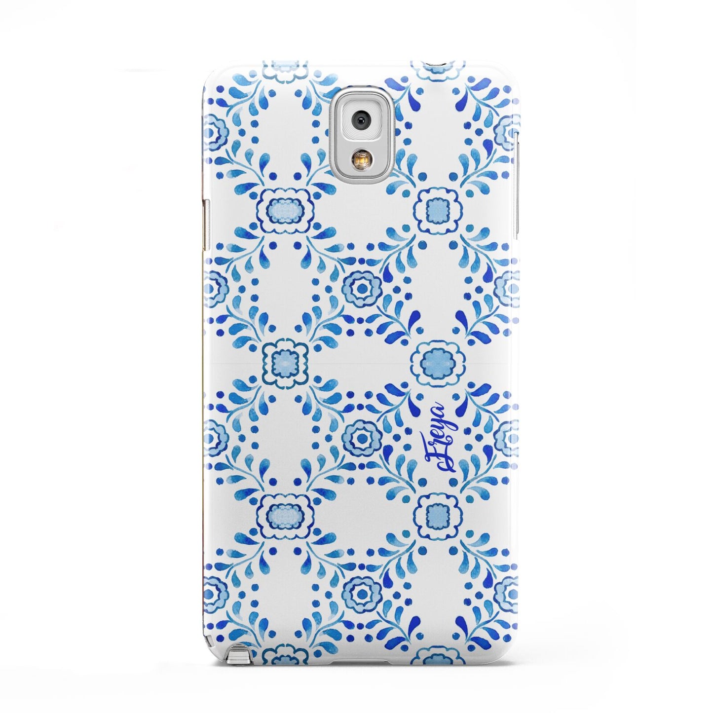 Personalised Floral Greek Tiles Samsung Galaxy Note 3 Case