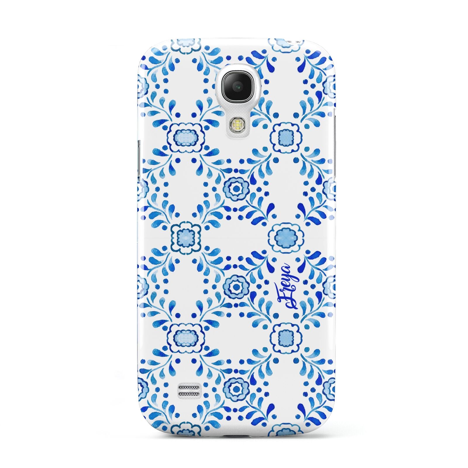 Personalised Floral Greek Tiles Samsung Galaxy S4 Mini Case