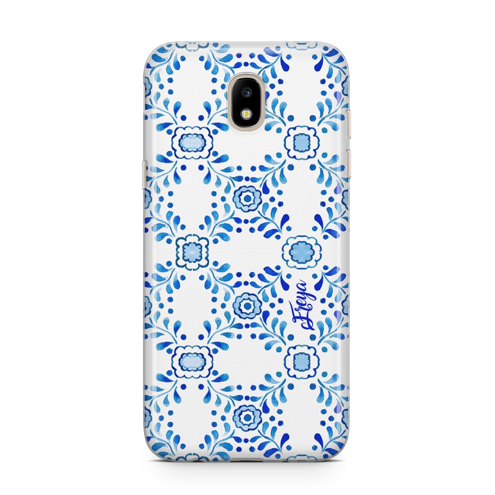 Personalised Floral Greek Tiles Samsung J5 2017 Case