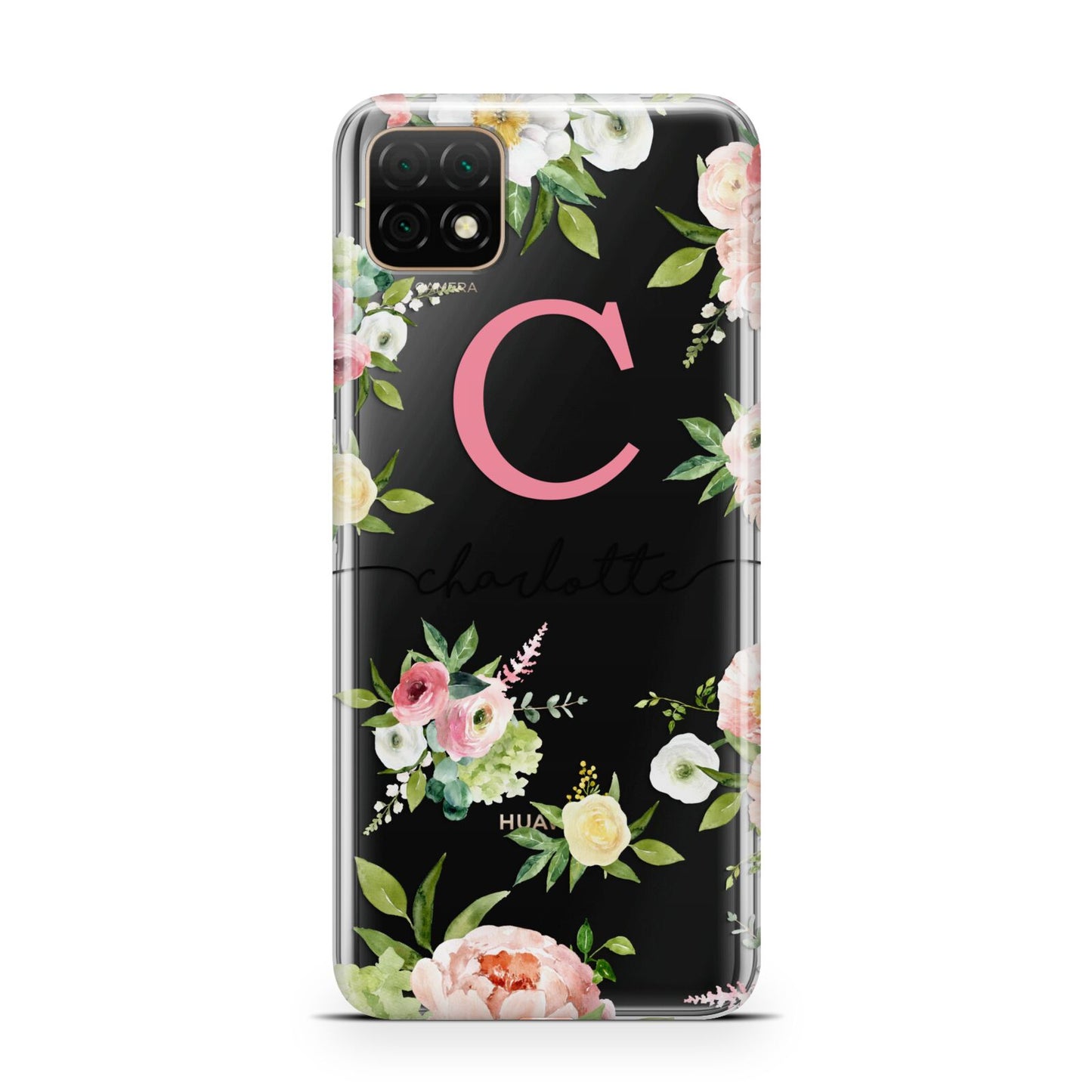 Personalised Floral Huawei Enjoy 20 Phone Case