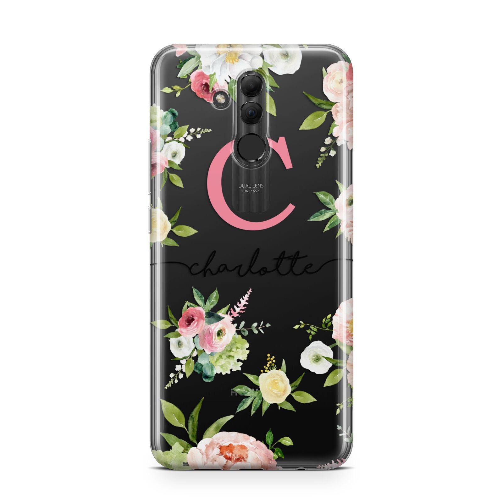 Personalised Floral Huawei Mate 20 Lite