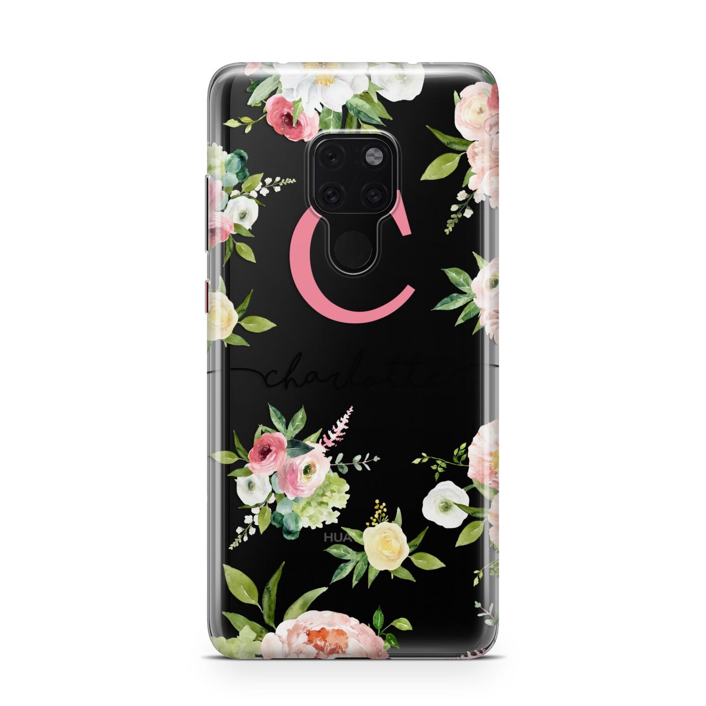 Personalised Floral Huawei Mate 20 Phone Case