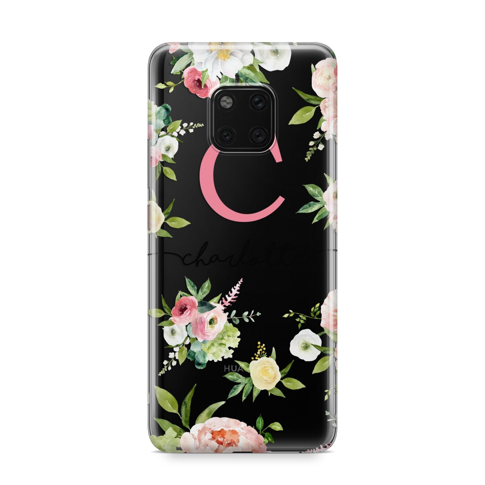 Personalised Floral Huawei Mate 20 Pro Phone Case