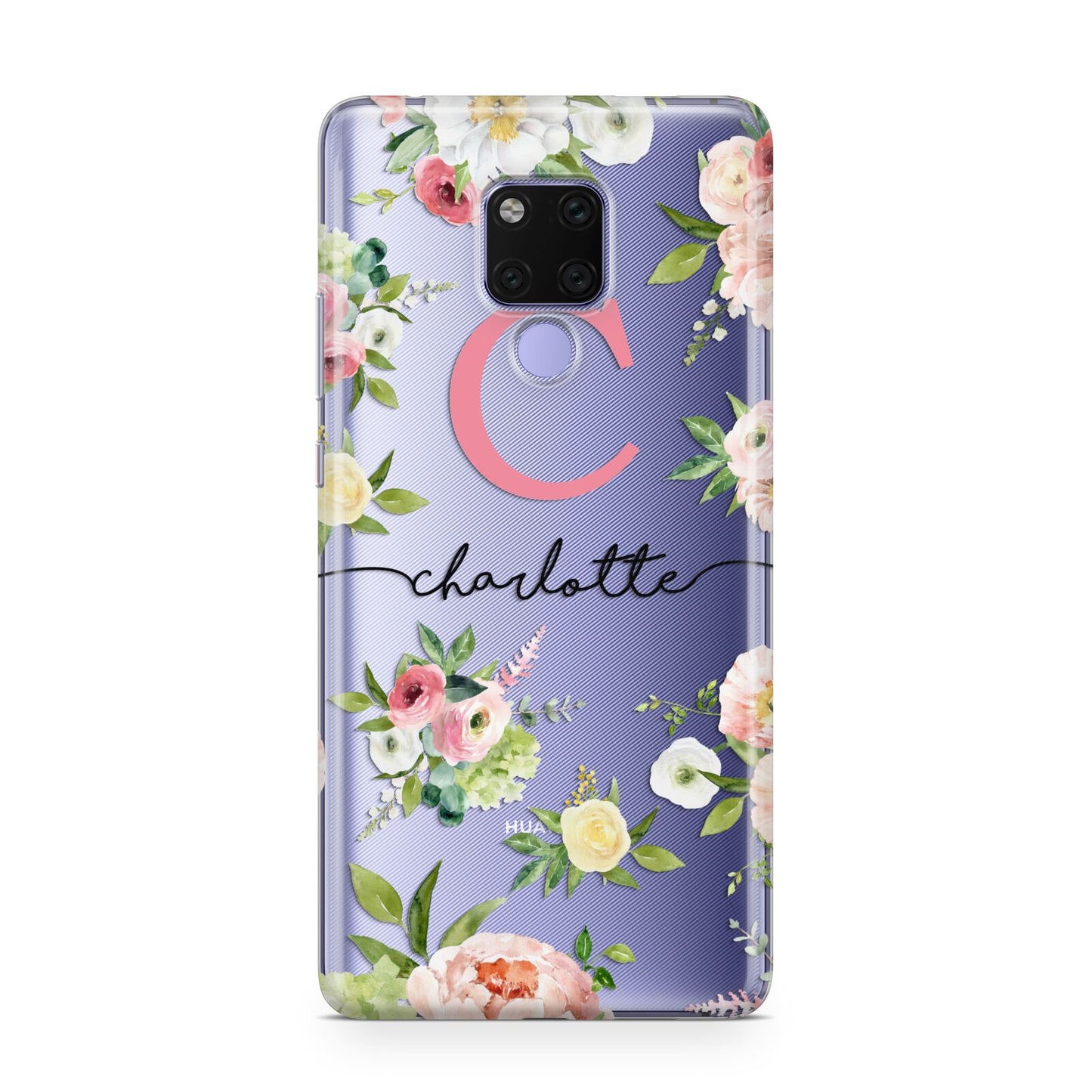 Personalised Floral Huawei Mate 20X Phone Case