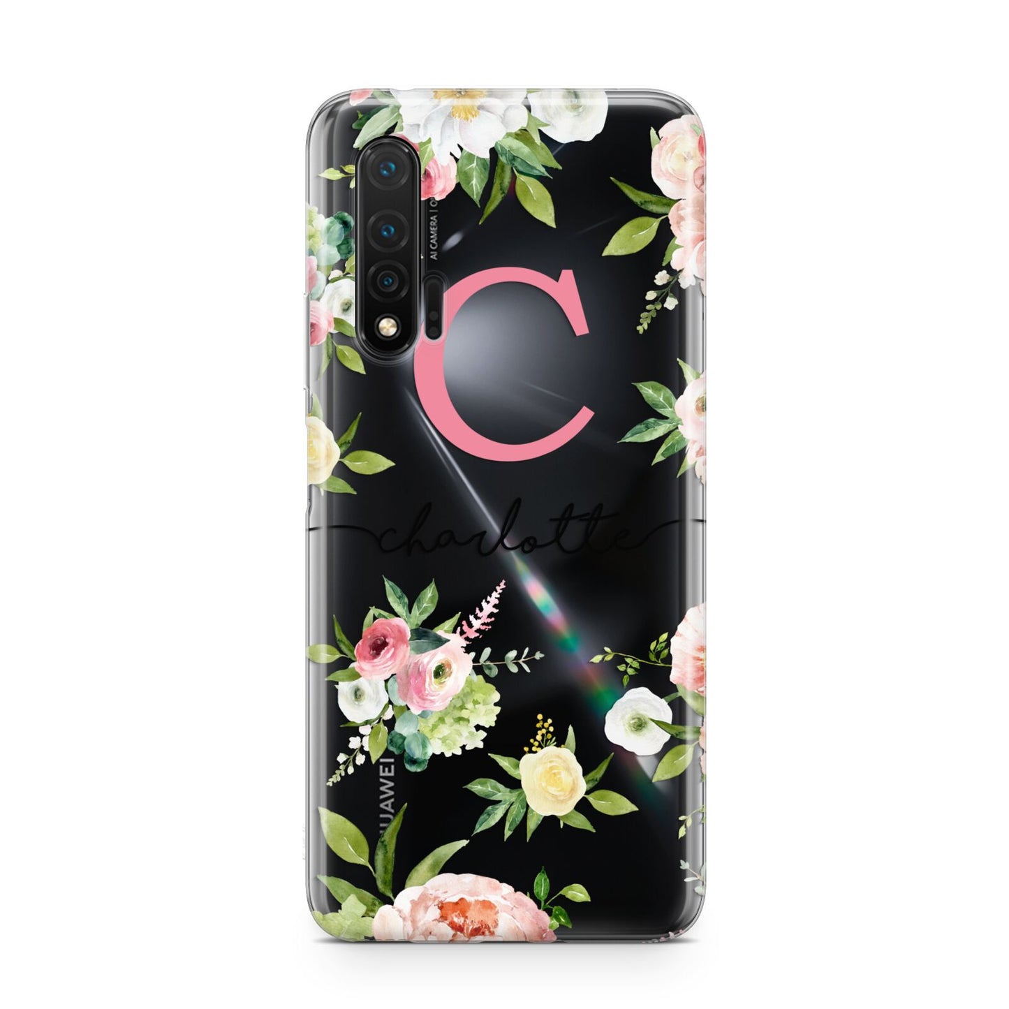 Personalised Floral Huawei Nova 6 Phone Case