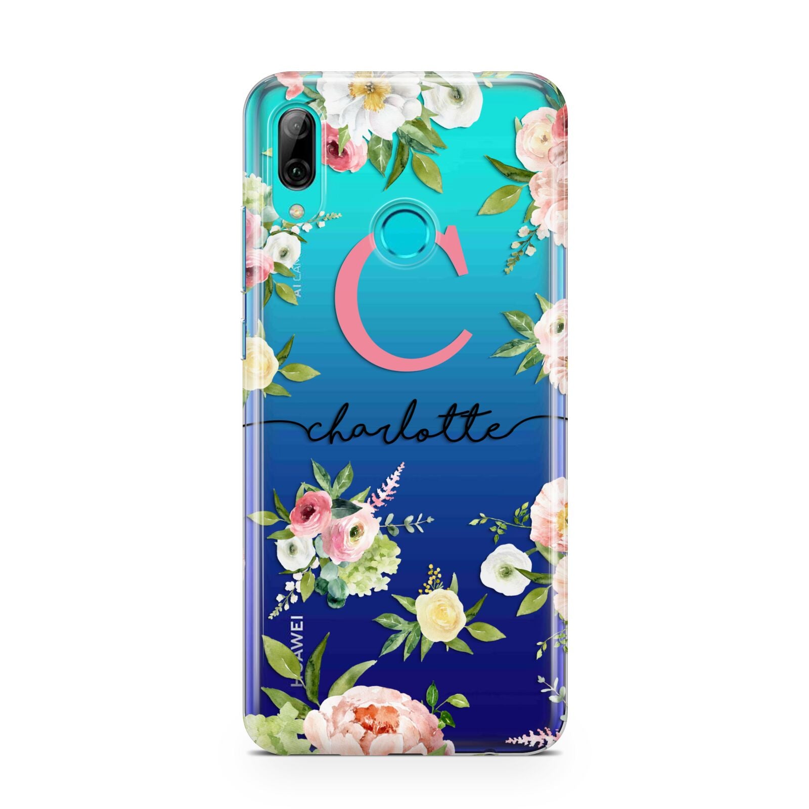 Personalised Floral Huawei P Smart 2019 Case