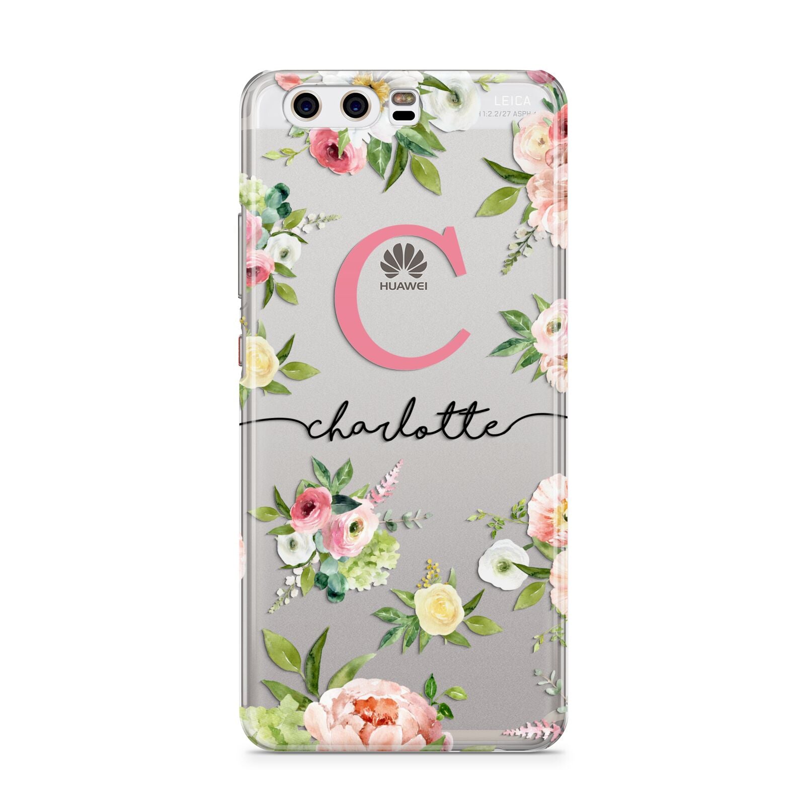 Personalised Floral Huawei P10 Phone Case