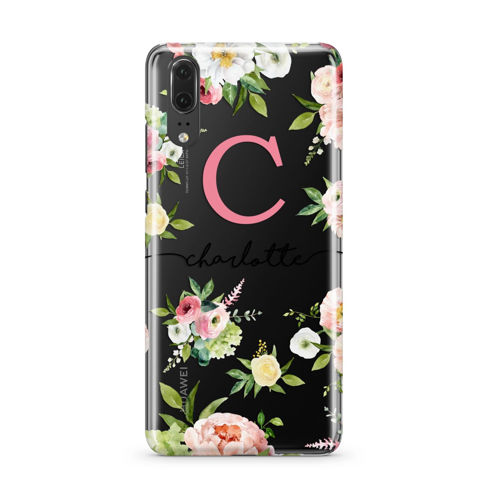 Personalised Floral Huawei P20 Phone Case