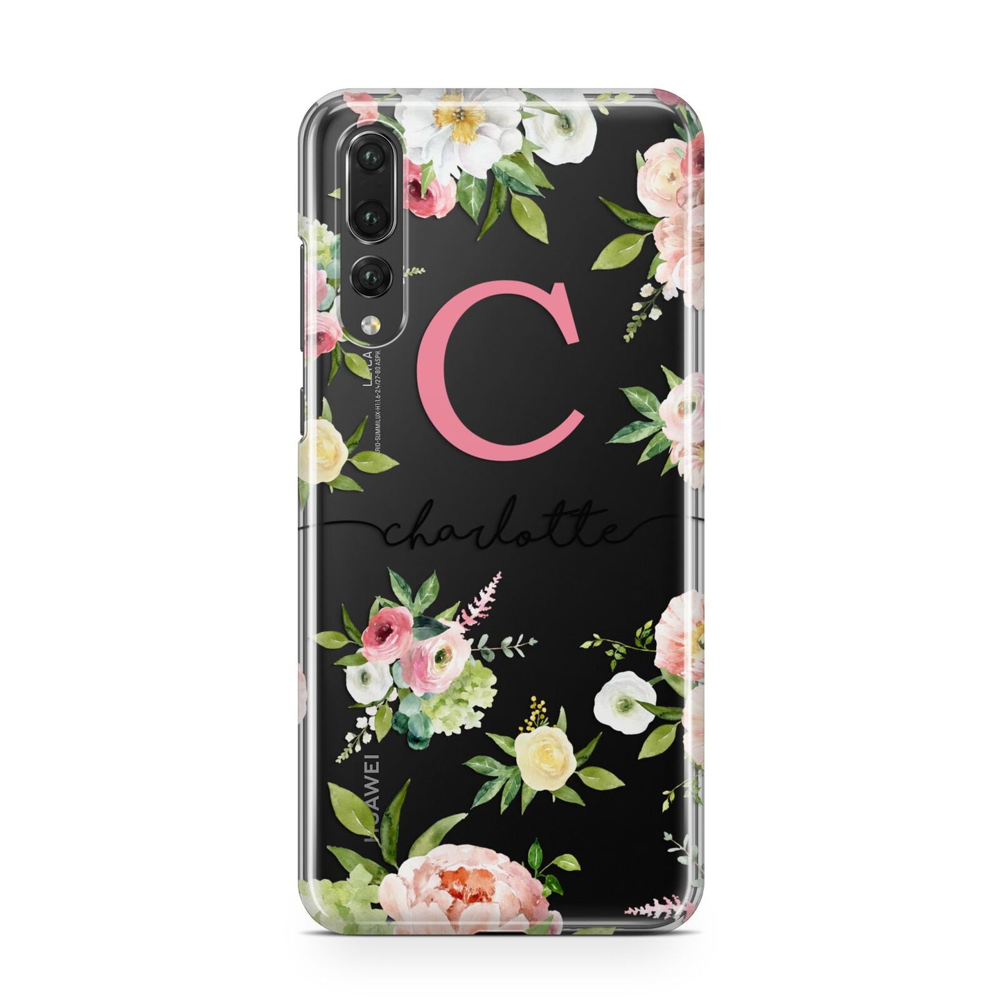 Personalised Floral Huawei P20 Pro Phone Case