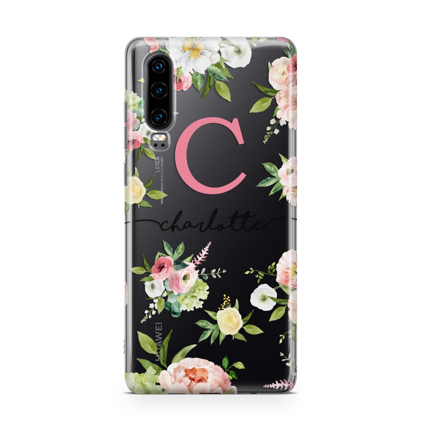 Personalised Floral Huawei P30 Phone Case