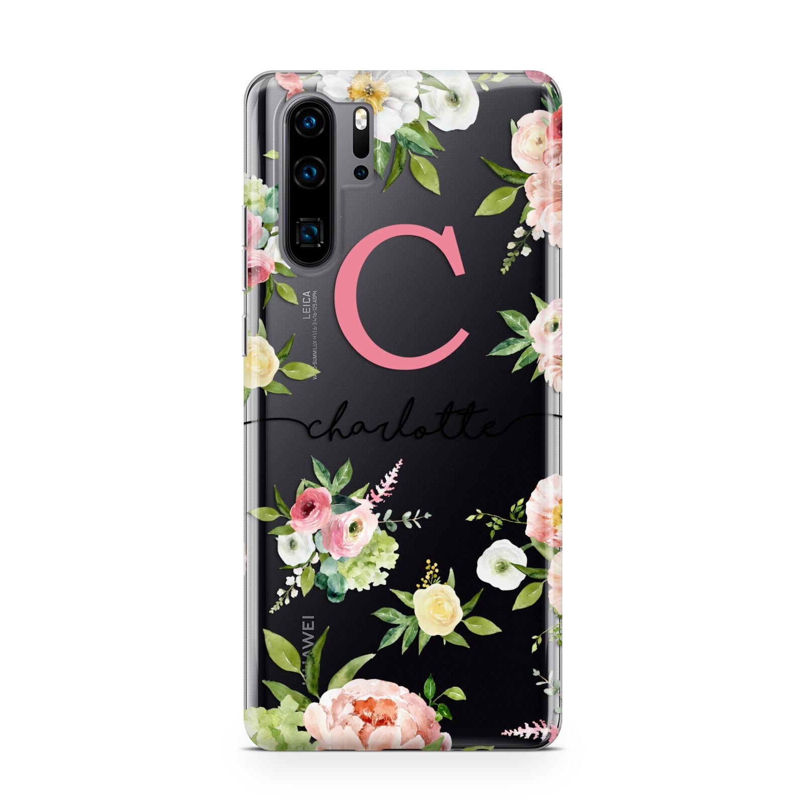 Personalised Floral Huawei P30 Pro Phone Case