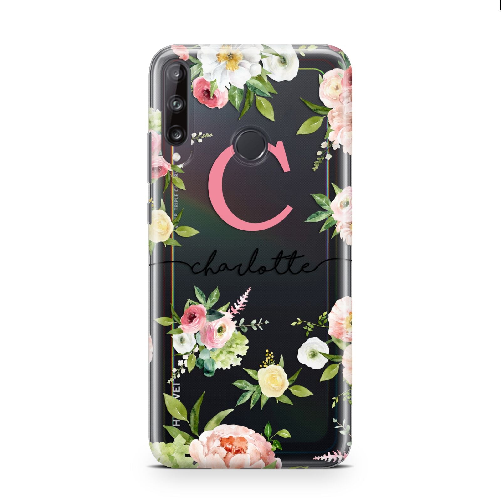 Personalised Floral Huawei P40 Lite E Phone Case