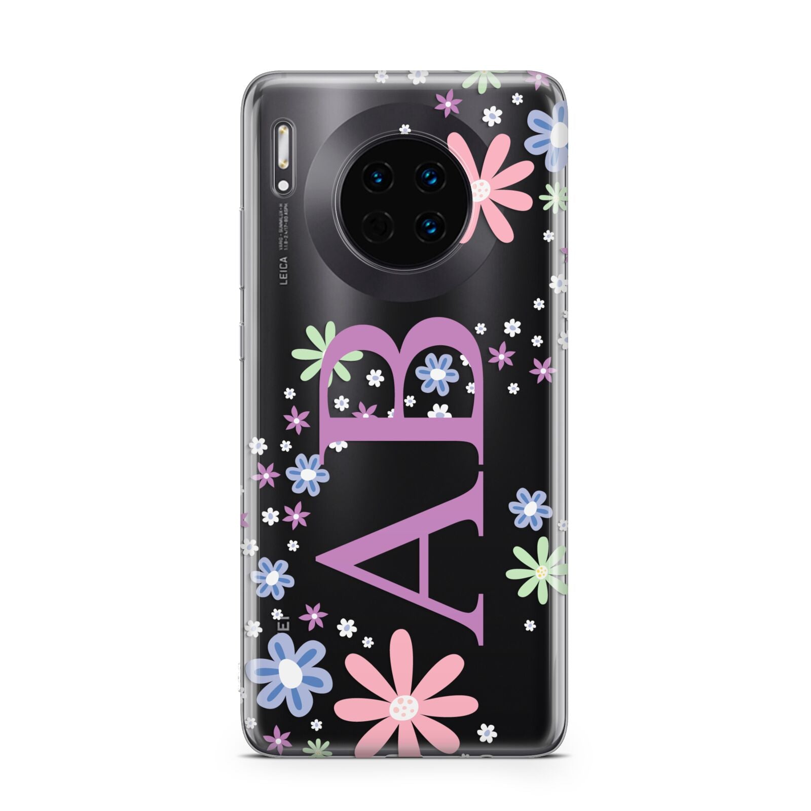 Personalised Floral Initials Huawei Mate 30