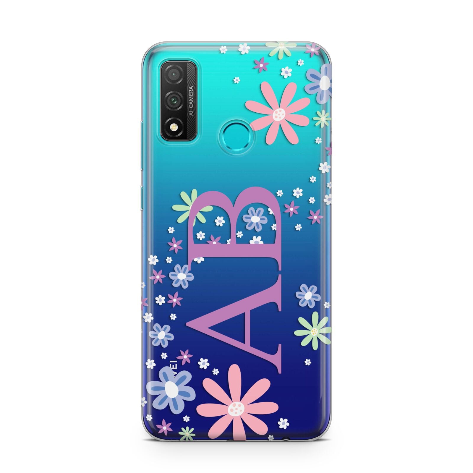 Personalised Floral Initials Huawei P Smart 2020