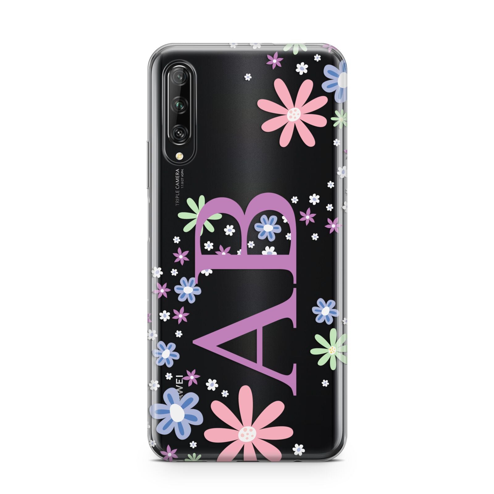 Personalised Floral Initials Huawei P Smart Pro 2019