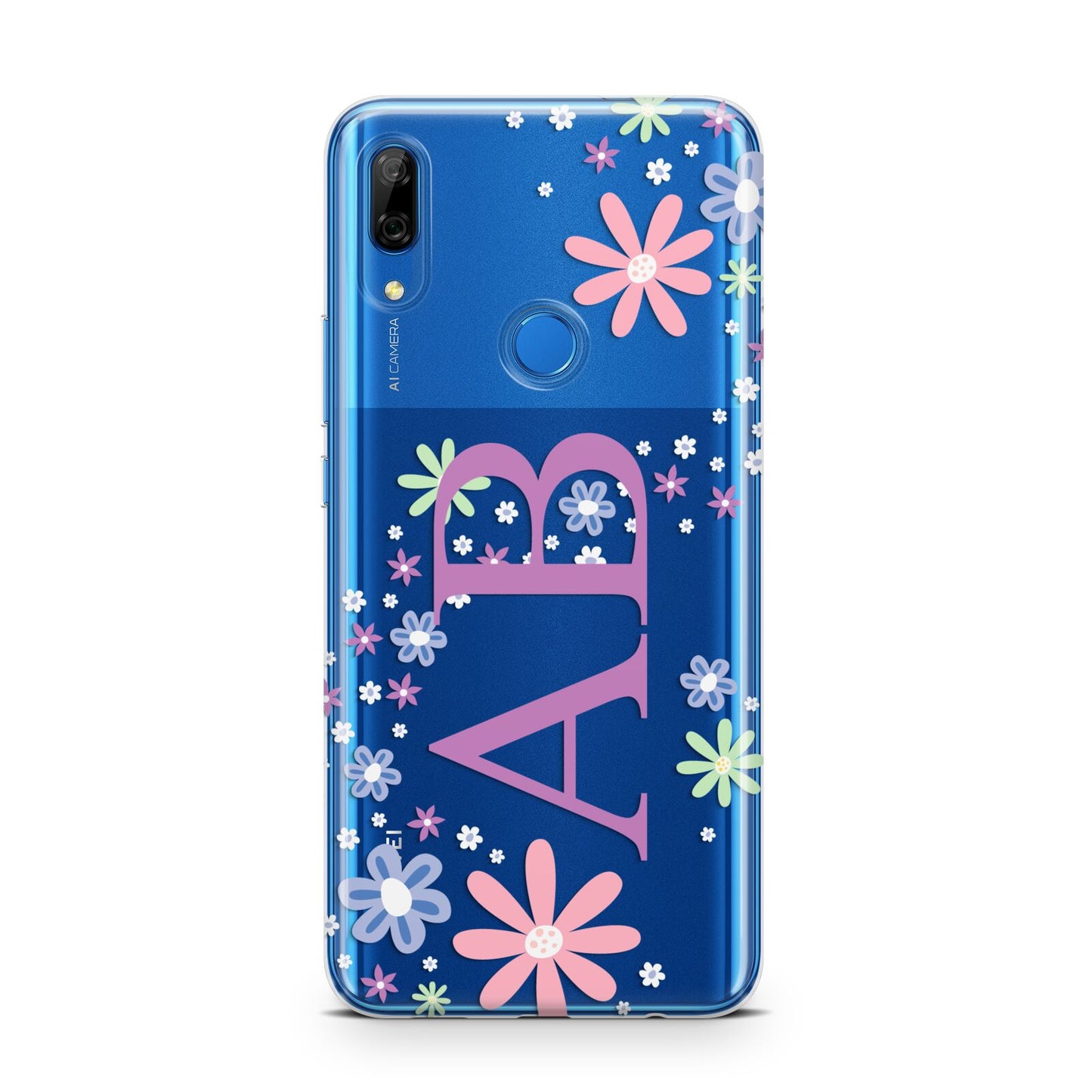 Personalised Floral Initials Huawei P Smart Z