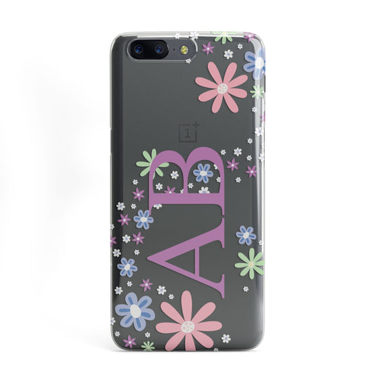 Personalised Floral Initials OnePlus Case