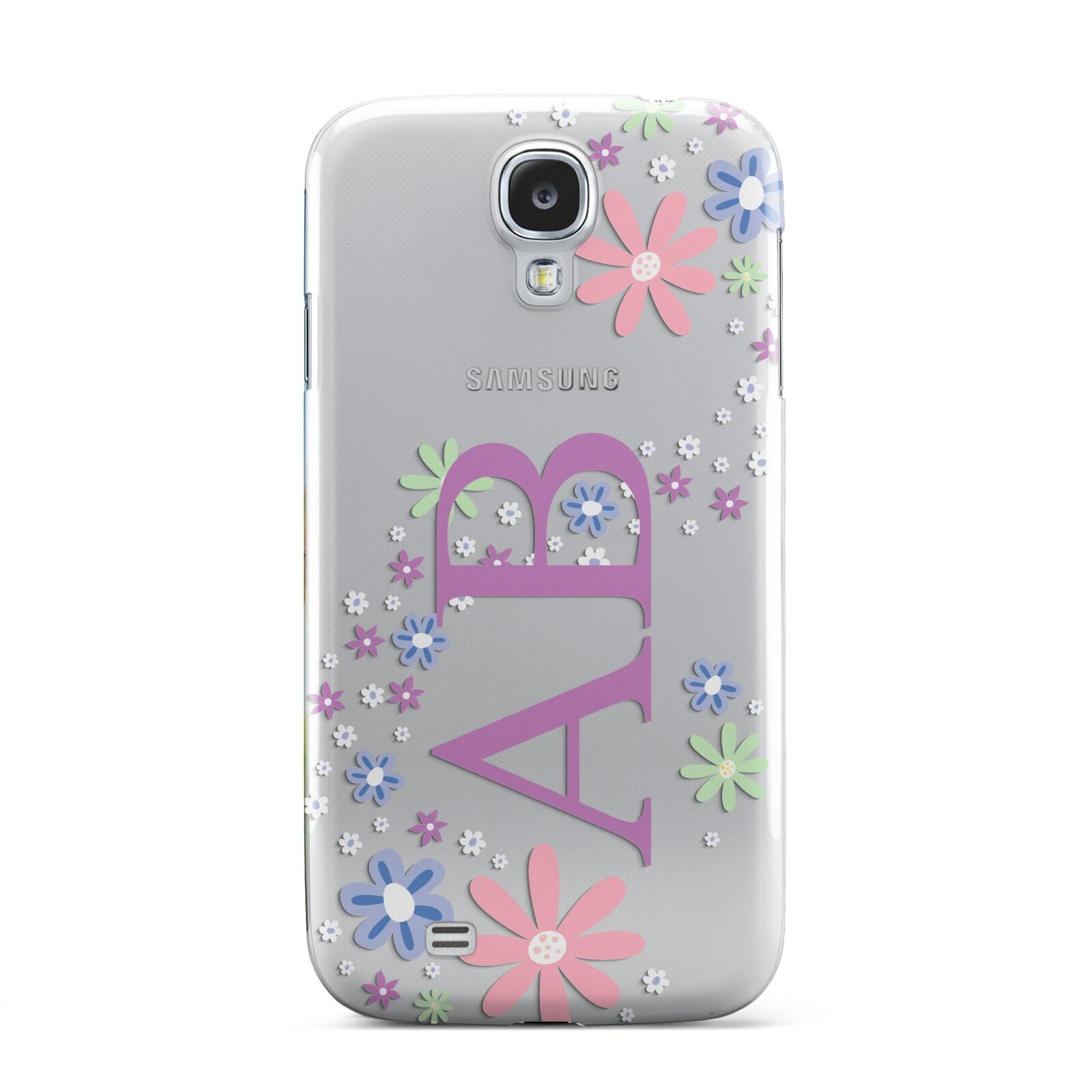 Personalised Floral Initials Samsung Galaxy S4 Case