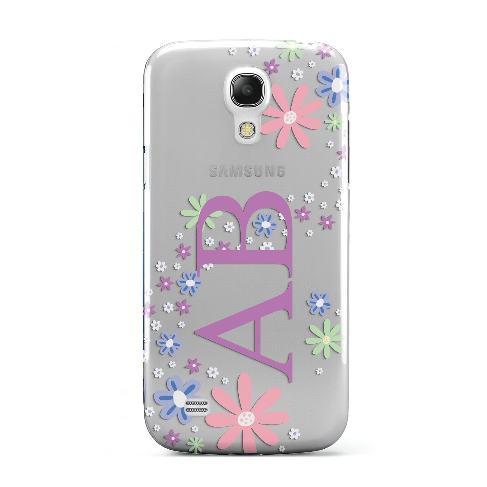 Personalised Floral Initials Samsung Galaxy S4 Mini Case