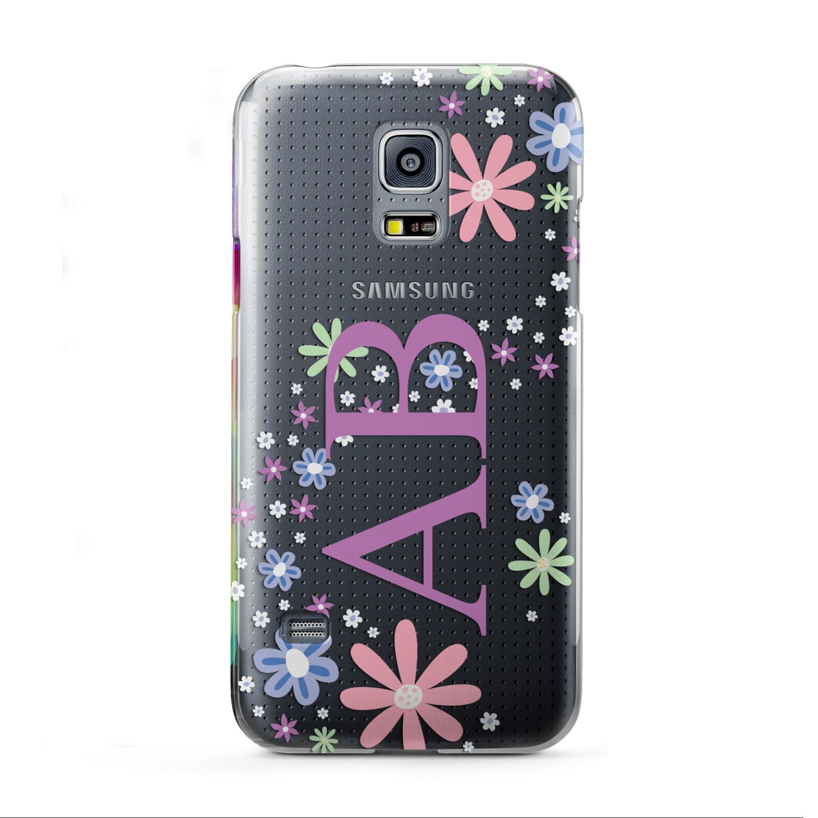 Personalised Floral Initials Samsung Galaxy S5 Mini Case