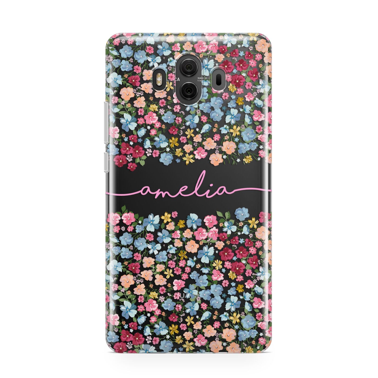 Personalised Floral Meadow Huawei Mate 10 Protective Phone Case
