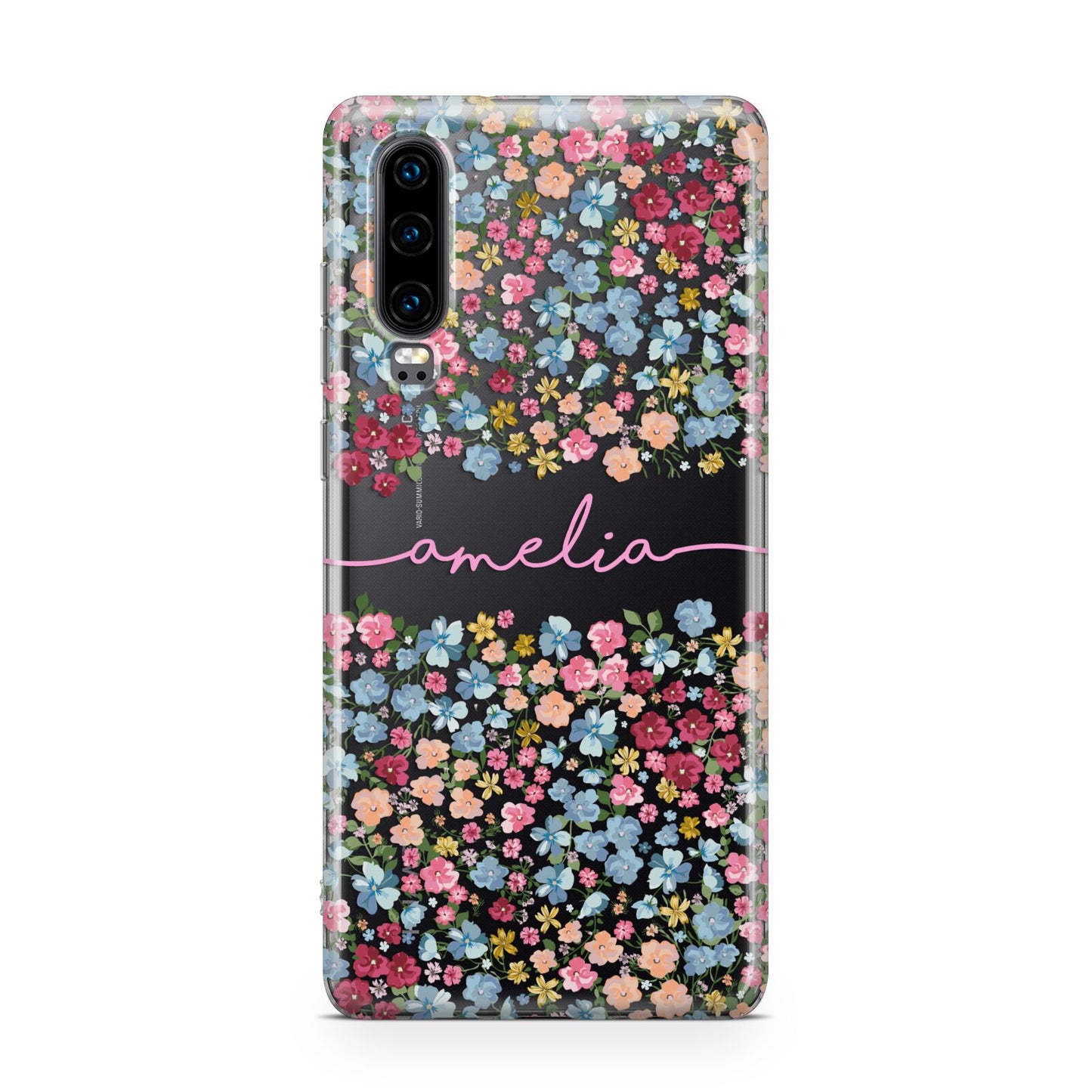 Personalised Floral Meadow Huawei P30 Phone Case