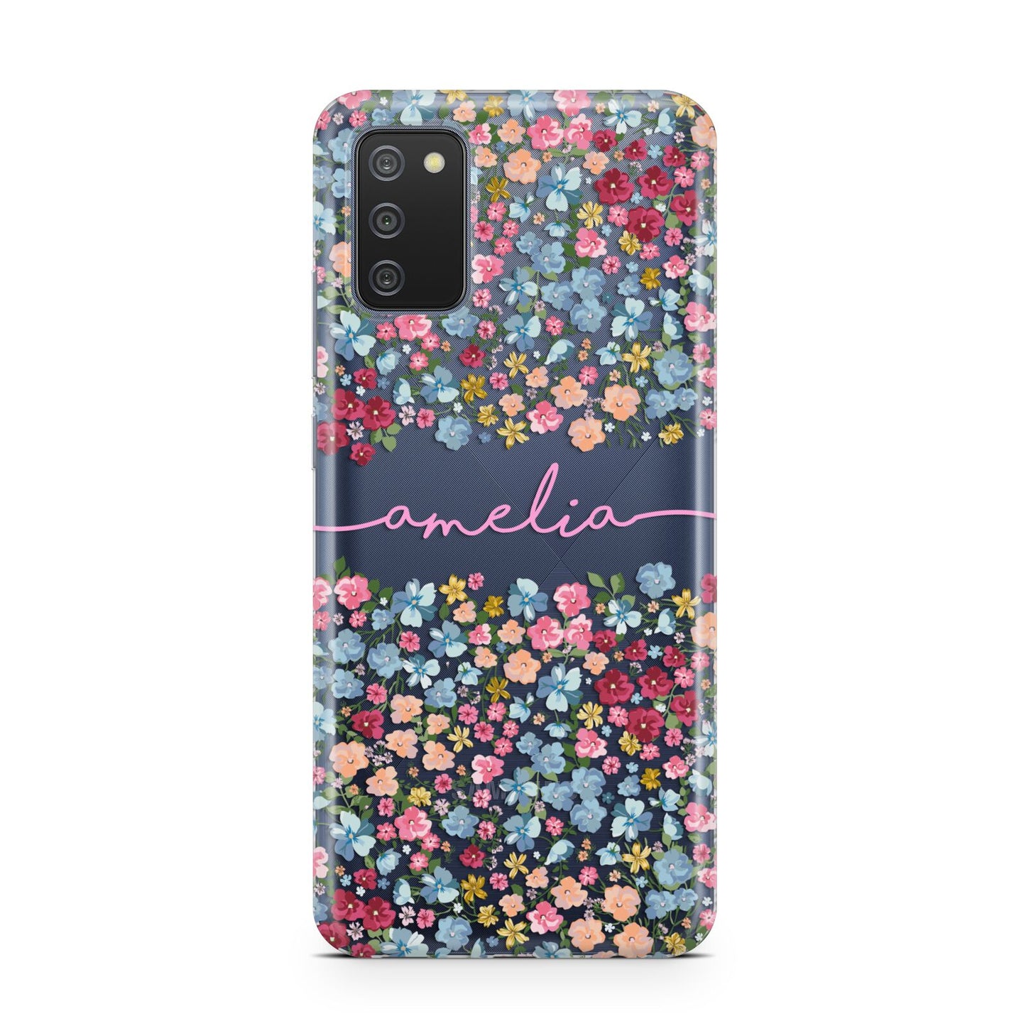 Personalised Floral Meadow Samsung A02s Case