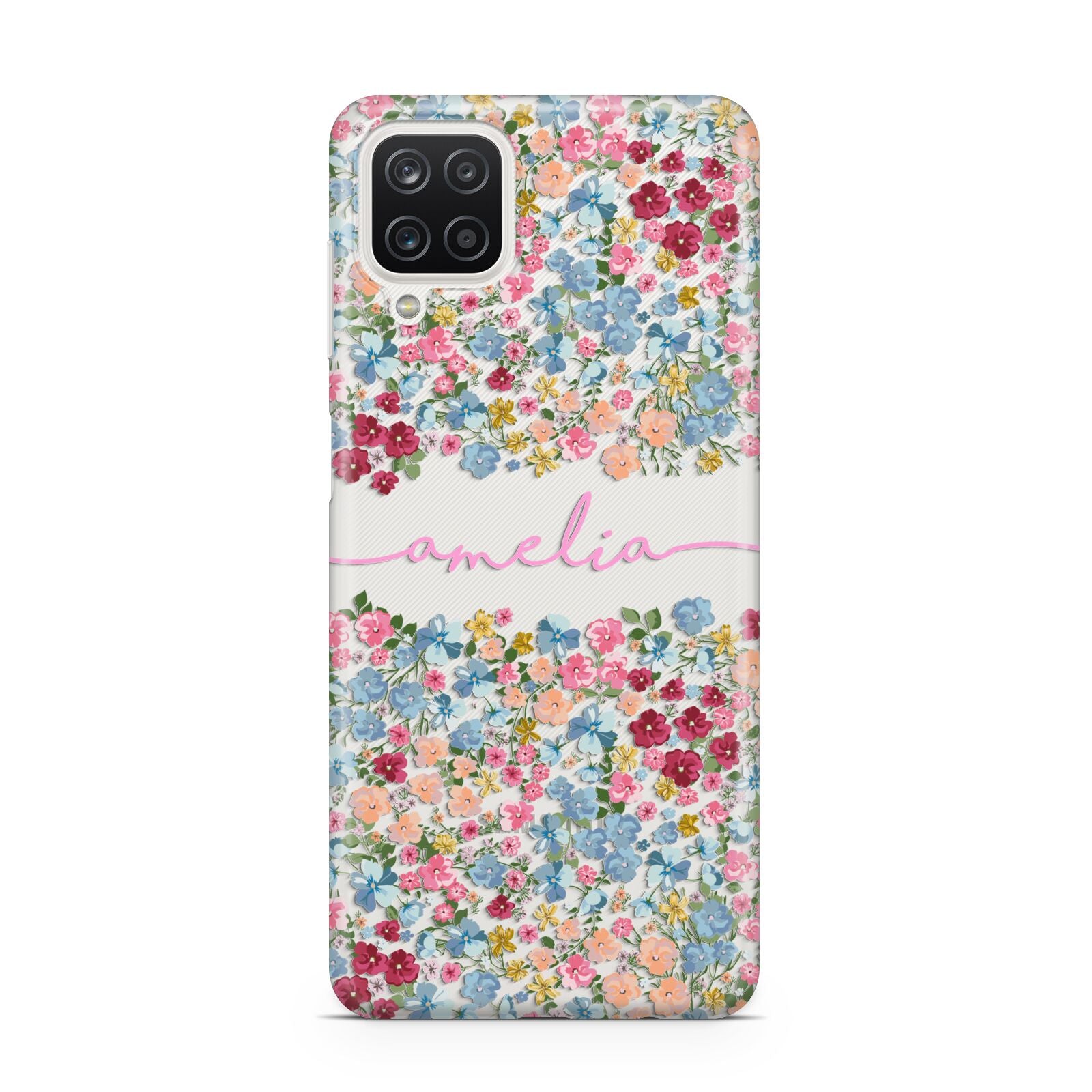 Personalised Floral Meadow Samsung A12 Case