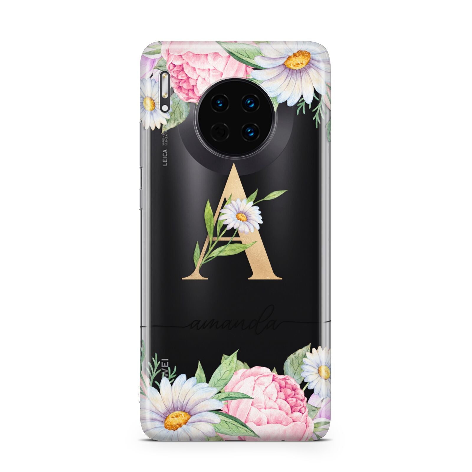 Personalised Floral Monogram Huawei Mate 30