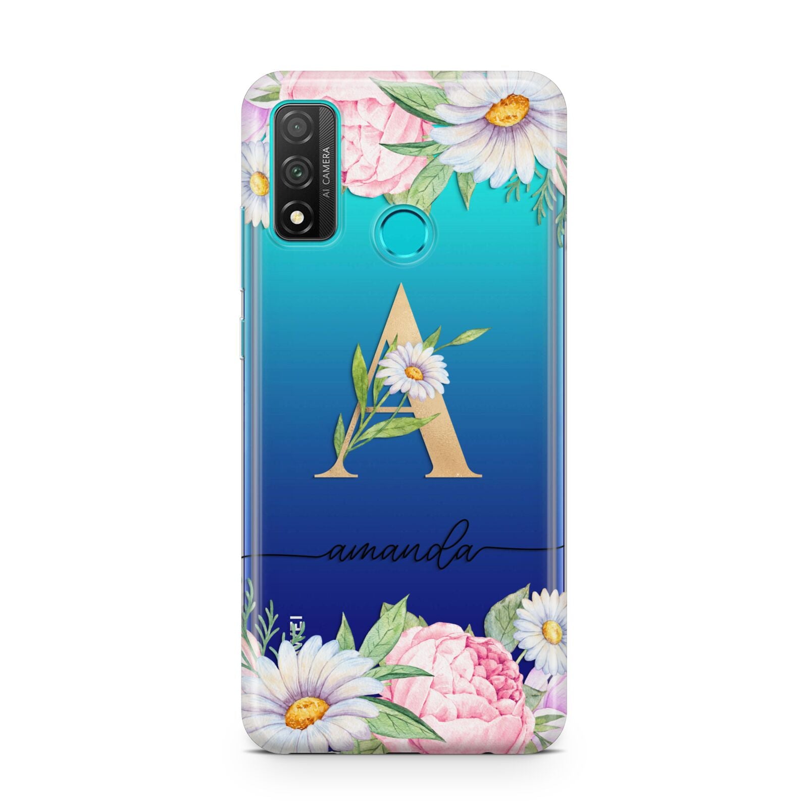 Personalised Floral Monogram Huawei P Smart 2020