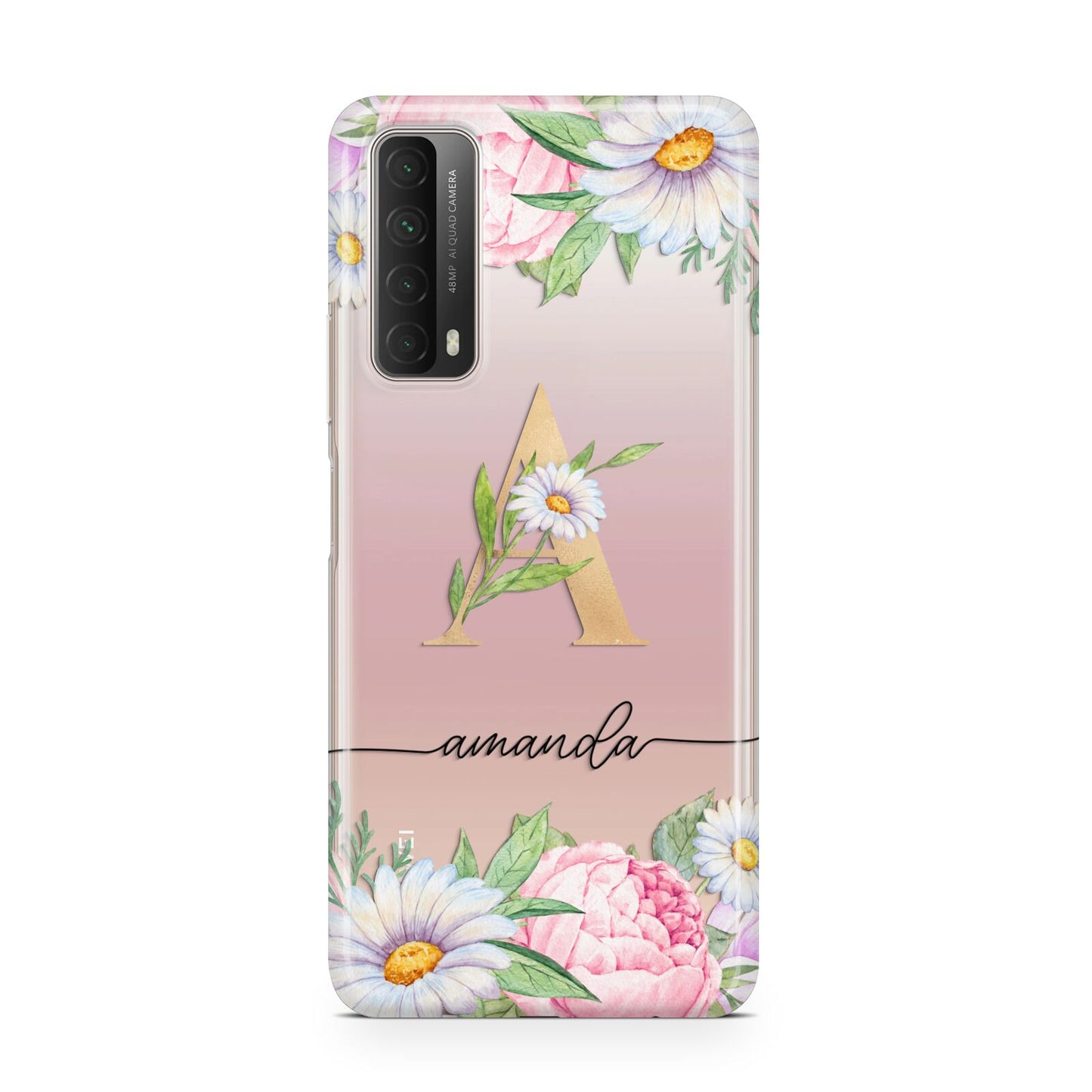 Personalised Floral Monogram Huawei P Smart 2021