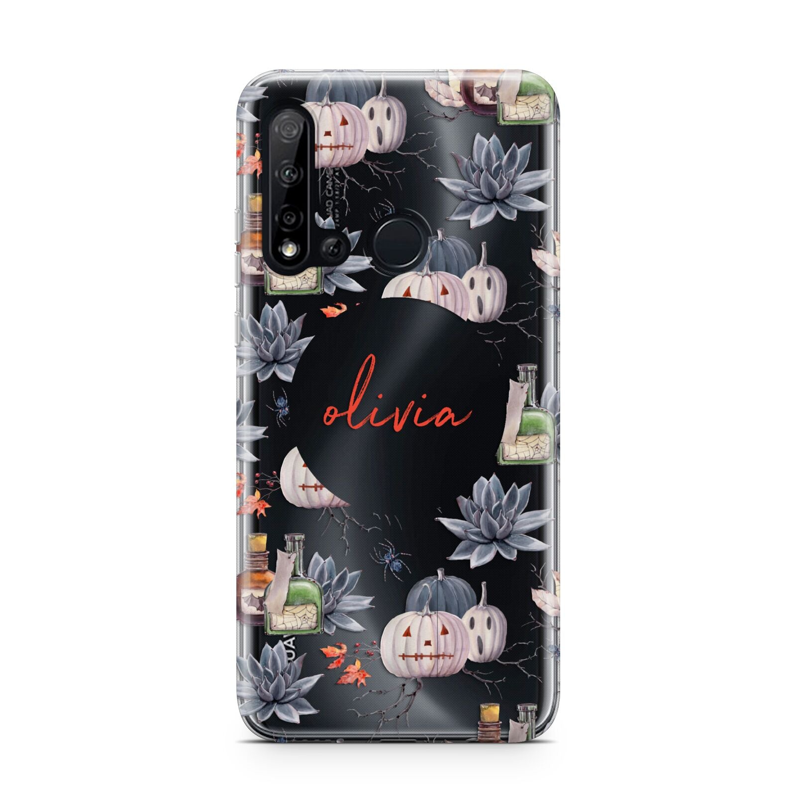 Personalised Floral Name Halloween Huawei P20 Lite 5G Phone Case