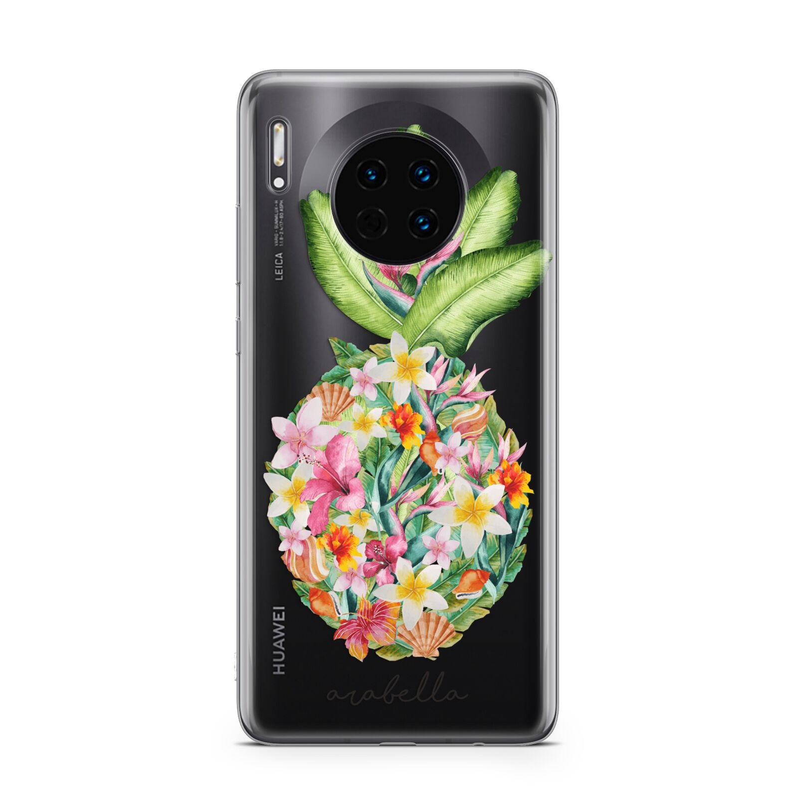 Personalised Floral Pineapple Huawei Mate 30